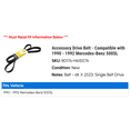 thumbnail image 2 of Accessory Drive Belt - Compatible with 1990 - 1992 Mercedes-Benz 500SL 1991, 2 of 2