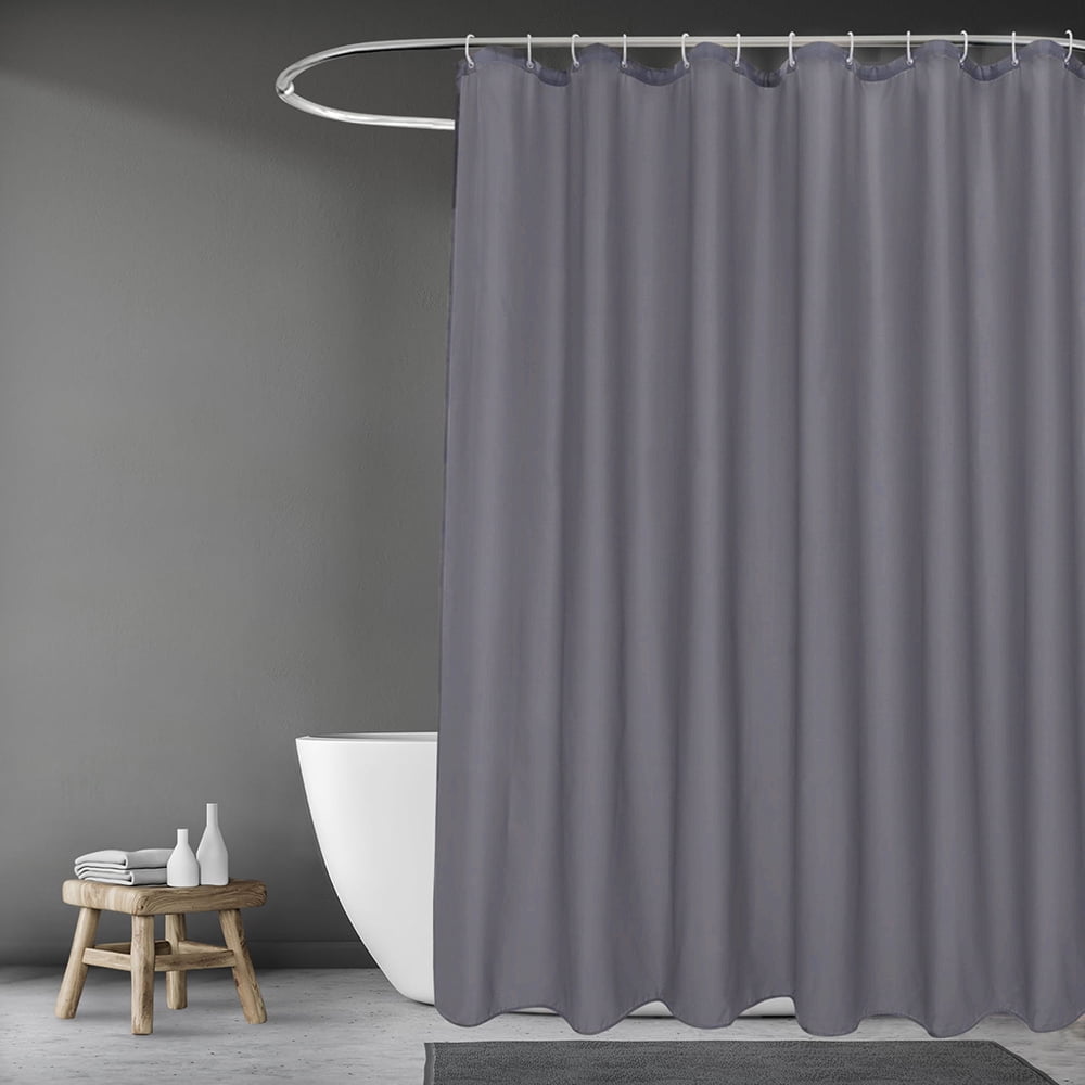 InterDesign Zeno Fabric Shower Curtain, Standard 72 x 72, Yellow/White - Brick