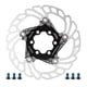 thumbnail image 1 of Disco de freno de bicicleta de montaña, rotores de refrigeración flotantes, 5 pernos, 140mm, accesorio de ciclismo, color negro, 1 of 8