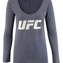 UFC Womens Foil Logo Graphic T-Shirt, Blue, Small