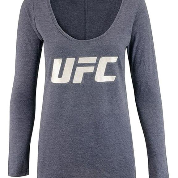UFC Womens Foil Logo Graphic T-Shirt, Blue, Small