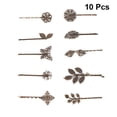 thumbnail image 2 of EeaseMX 10 pinzas para el pelo vintage con diseño de hojas y flores, horquillas, pasadores y accesorios para el cabello (diseños variados), 2 of 7