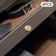thumbnail image 3 of 4 Packs Gold Crystal Dresser Knobs Drawer Handle Pulls Cupboard Cabinet Handle Square, 3 of 5