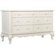 thumbnail image 1 of Aurora 7 Drawer Double Dresser, Ivory Lace, 54x20.3x34 Inch (Pack of 1) My Lux Decor Round, 1 of 8