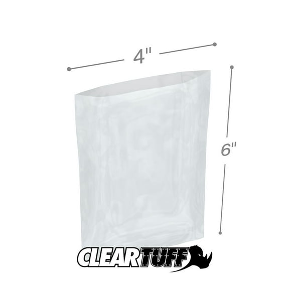Interplas PB30406 3 Poly Bags, 6" Length, 4" Width (Case of 1000)