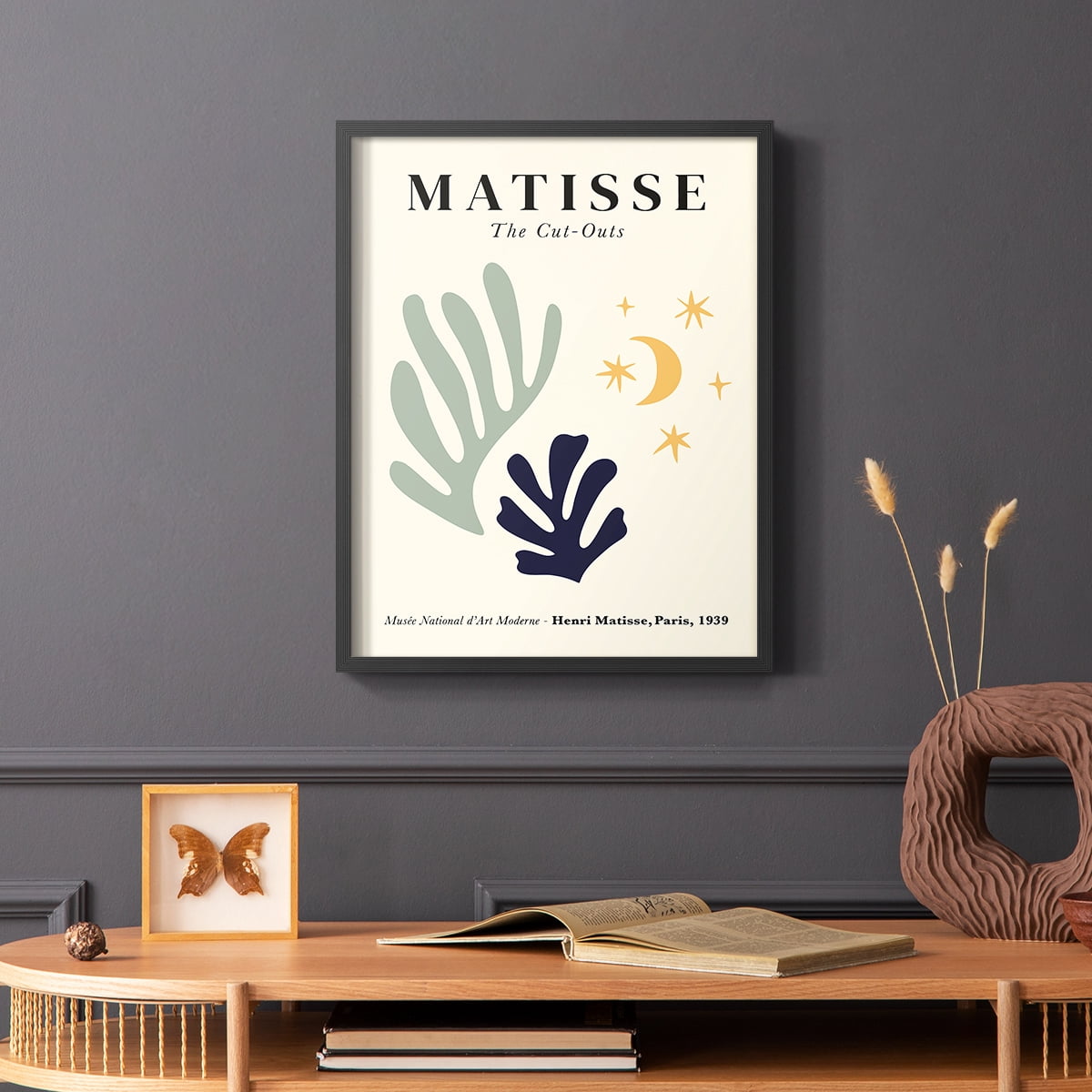 Matisse CCCLXIX in Black Solid Wood 16 x 20 Framed Print