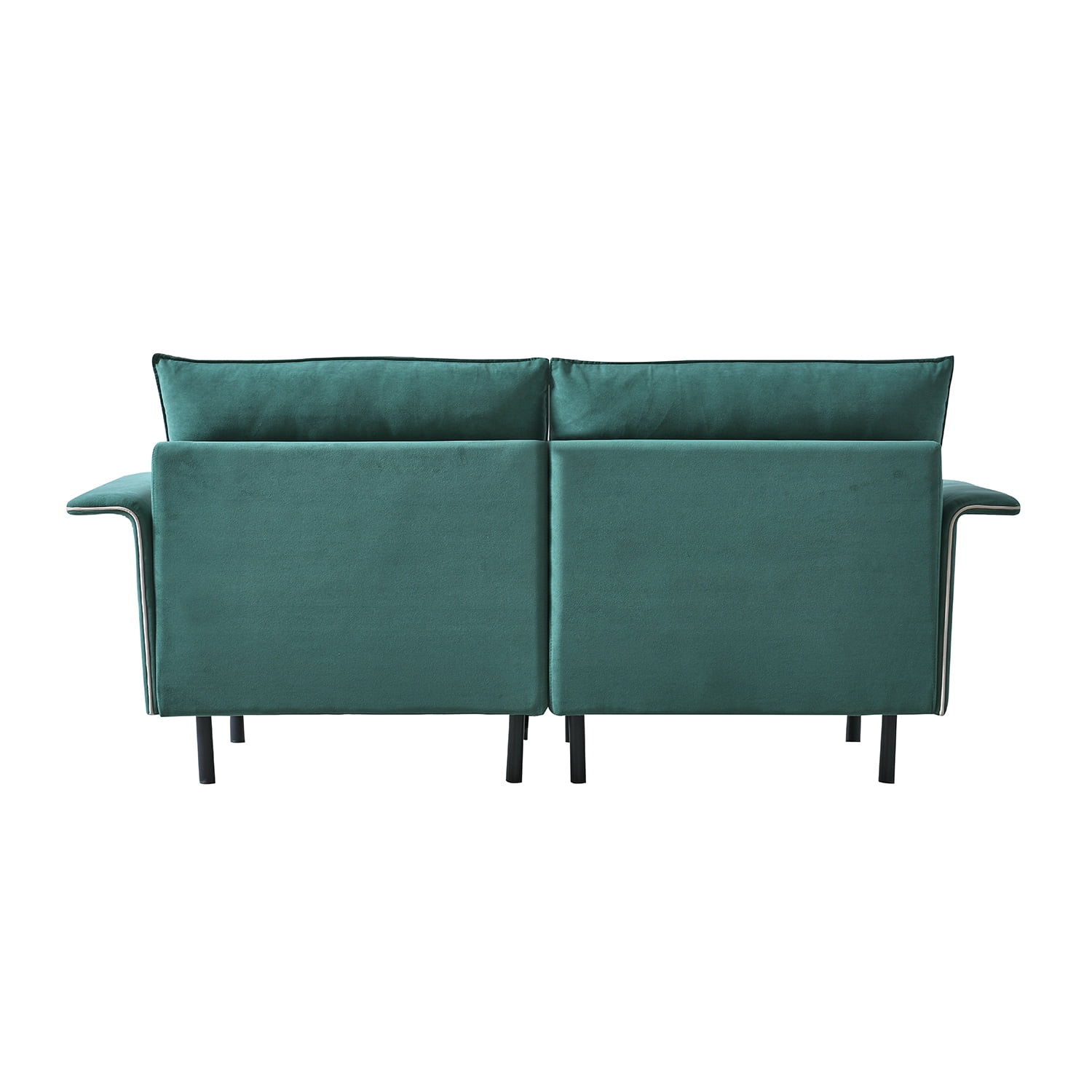 Kadyn 2-Seater Suede Sofa, Suede Mid-Century Tufted Love Seat for Living Room, Modern Suede Upholstered Accent Sofa for Small Spaces, Green Kadyn 2-Seater Suede Sofa, Suede Mid-Century Tufted Love Seat for Living Room, Modern Suede Upholstered Accent Sofa for Small Spaces, Green