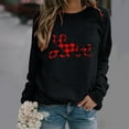 thumbnail image 2 of RKSTN Chandail pour Femmes Décontracté à Manches Longues Blouse à Imprimé de la Saint-Valentin Hauts Chandail Col Rond Coupe Ample Chandail, 2 of 3