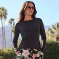 thumbnail image 4 of Lands' End Women's Petite SunShade UPF 50 Long Sleeve Rash Guard Swim Tee, 4 of 4