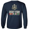 thumbnail image 4 of Fair Game Proud Veteran Desert Storm Eagle Long Sleeve Shirt-Navy-3x, 4 of 5