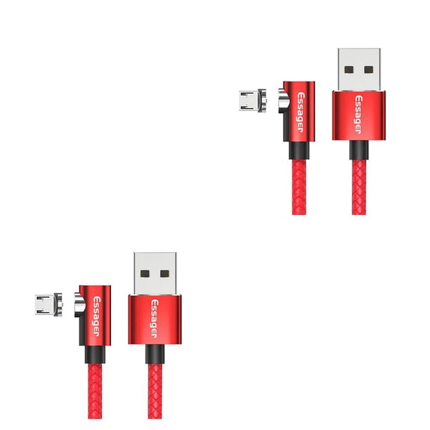 Sidaley Essager, Cable Micro USB para iPhone, Samsung, Android, teléfono móvil, Cable de carga rápida, Cable magnético, Type3 NO3