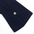 thumbnail image 4 of CHENHANN Capri Leggings For Women 2026 Casual Button Design Knee Length Trousers Summer Clothes For Women Trendy Lightweight Ladies Clothing Navy Capri Pants For Women, 4 of 6