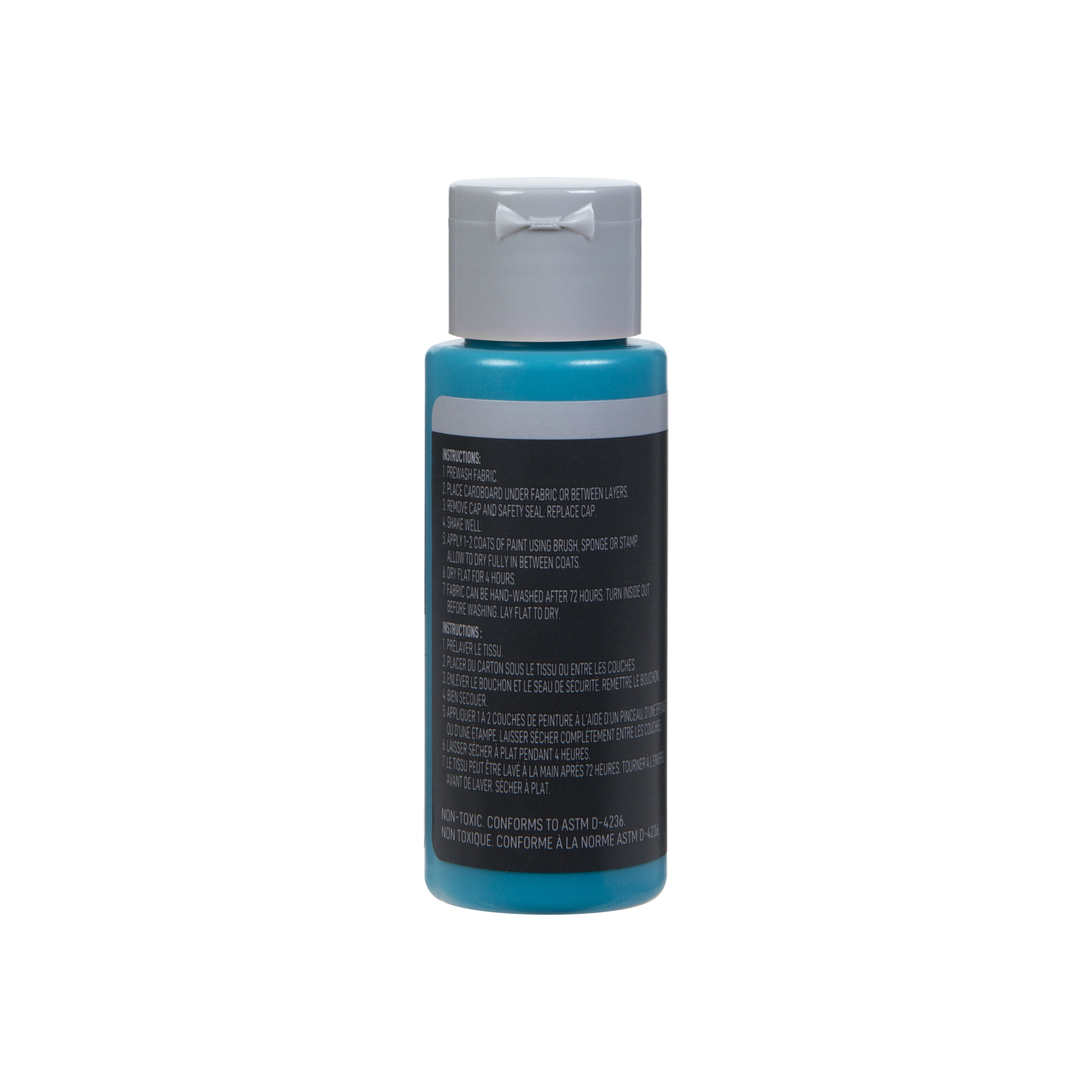 Make Market Iridescent Teal Brush-On Fabric Paint - 2oz Bottles in Assorted Colors & Finishes, Nontoxic Paint for Clothing, Accessories & DIY Crafting, 12 Pack