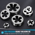 thumbnail image 4 of M16 x 2mm Round Threading Die, Right Hand High-Speed Steel Machine Thread Threading Die, Non-Adjustable Thread Repair Tool for Stainless Steel, Alloy Metal - 1 Pack, 4 of 7