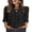 Black, variant on Blouses for Women Lace Tops Dressy 3/4 Length Sleeve Business Casual Outfits Vacation Spring Summer Clothes