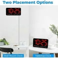 thumbnail image 5 of Digital Wall Clock, 9Inch LED Digital Clock Display with 12/24H, Big Digits,Small Silent Wall Clock (Red), 5 of 5