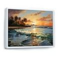 thumbnail image 2 of Designart "Palm Trees love" Beach Floater Framed Canvas Print, 2 of 7