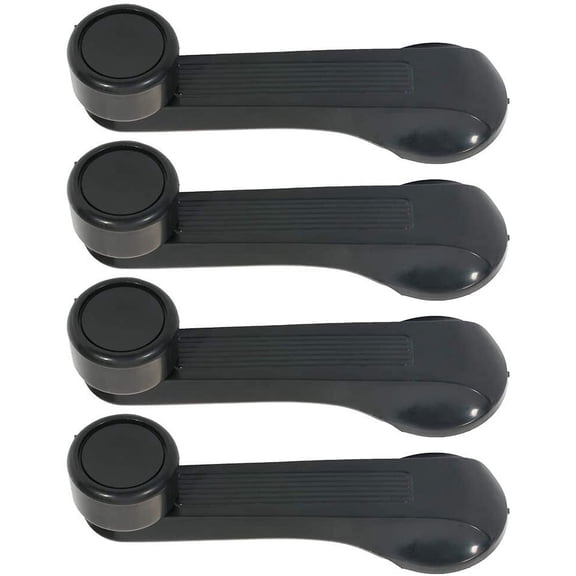 CCIYU Window Crank Handles fit for 1984-2000 for Honda Civic Driver Passenger Side Black(4PCS)