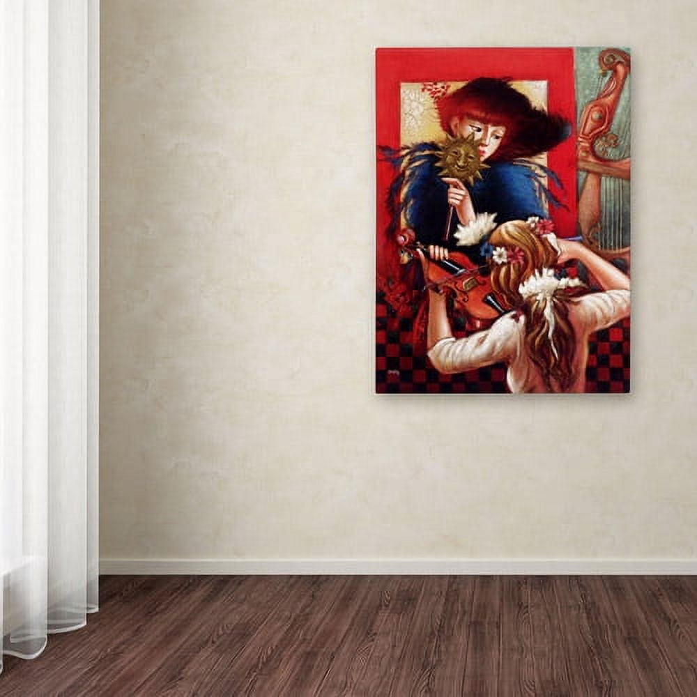 Trademark Fine Art "Window Music" Canvas Art by Edgar Barrios