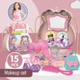 thumbnail image 3 of Juguetes Para Niños Bolso De Hombro Niños Juegos De Imaginación Juguetes Simulación Comida Maquillaje Doctor Cocina Juego De Juguetes De Plástico Para Niños Y Niñas Inevent AP007945-01, 3 of 6