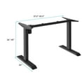 thumbnail image 2 of Gymax Electric Sit to Stand Adjustable Desk Frame w/ Button Controller Black, 2 of 9