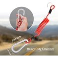 thumbnail image 3 of WWS-6 ft Trailer Breakaway Cable, Trailer Brake Cable, Stainless Steel Spring Towing Coiled Wire for RV Towing Trailer, Coiled Brake Away Cable with Stainless Steel Carabiner for Breakaway Switch, 3 of 4