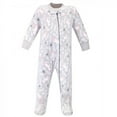 thumbnail image 3 of Hudson Baby Infant Girl Fleece Zipper Sleep and Play 2pk, Whimsical Unicorn, 0-3 Months, 3 of 3