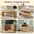 thumbnail image 7 of wow97e Modern Console Table for Entryway, 63" Long Entryway Table with 3 Drawer, Curved Profile Design, Sofa Table Behind Couch for Living Room, Hallway, 7 of 7