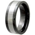 thumbnail image 1 of Classic Flat Ceramic Band Ring Size - 9, 1 of 1