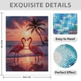 thumbnail image 3 of Diamond Art Kit for Adults, Tropical Flamingos Sunset Beach Diamond Painting for Adults Beginners, 5D DIY Diamond Art Painting Kits, Colorful Diamond Painting Craft for Home Decor 12x16, 3 of 7