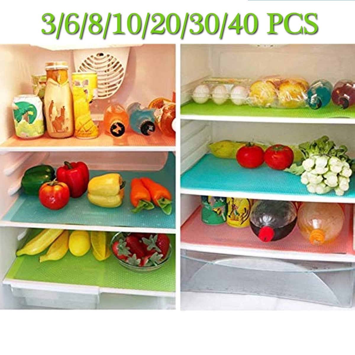 Refrigerator Liners Washable Mats, Refrigerator Mats, Liner Waterproof  Oilproof, Fridge Liners For Shelves, Cover Pads For Freezer Glass Shelf,  Cupboard Cabinet Drawer - Temu