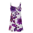 thumbnail image 4 of Kmdttou 2025 New Fashion Women's Summer Comfortable Casual Suspender Printing Shorts Pocket Jumpsuit Shorts with Pockets Clothes on Clearance!, 4 of 5