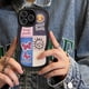 thumbnail image 2 of Funda protectora de silicona para iPhone 11 12 13 14 Plus Patrón geométrico Sonrisa Mariposa Linda funda protectora ondulada para iPhone zhangmengya  LED, 2 of 2