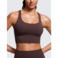 thumbnail image 2 of Sujetador deportivo CRZ YOGA Strappy Longline para mujer Hot Fudge Brown, 2 of 5