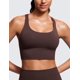 thumbnail image 2 of Sujetador deportivo CRZ YOGA Strappy Longline para mujer Hot Fudge Brown, 2 of 5