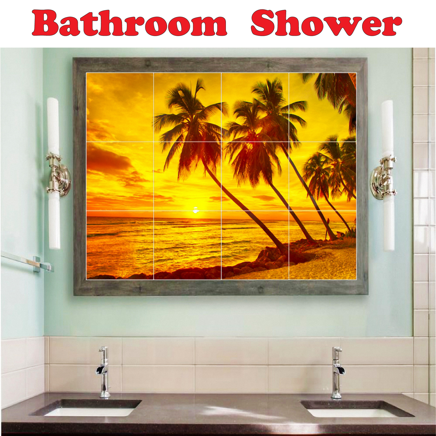 Dolphin Ceramic Tile Mural Kitchen Backsplash Bathroom Shower, 402808-XL64 - image 3 of 3