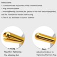 thumbnail image 5 of 4Pcs Banana Plugs 45 Degree Angled Banana Connectors Gold, 5 of 5