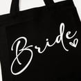 thumbnail image 4 of Hsqqdc 1pc Bride Themed Canvas Shopping Tote Women Engagement Shoulder Bag for Hen Party Gatherings, 4 of 7
