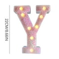thumbnail image 1 of JilgTeok 1 Packs Colorful Light Up Letters LED Letter Lights for Proposal Statement Birthday Party Wedding Home Bar Decoration Scene Decorative Light Clearance, 1 of 3