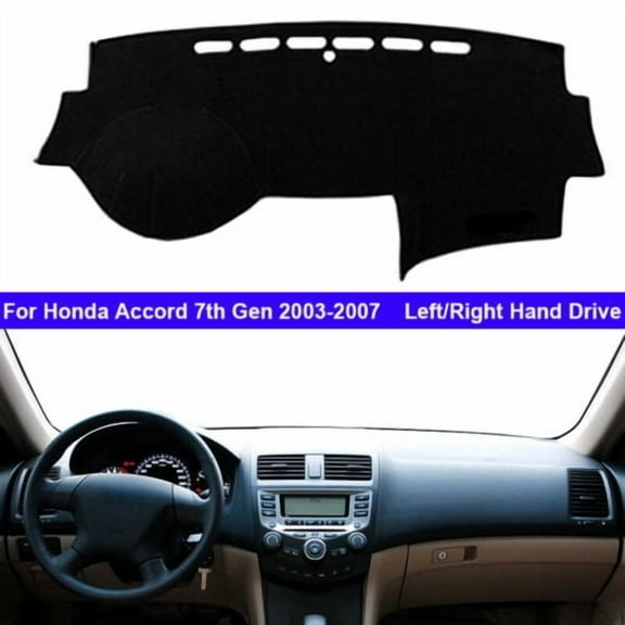 Car Inner Dashboard DashMat Cover Carpet For Honda Accord 7th Gen 2003 - 2007