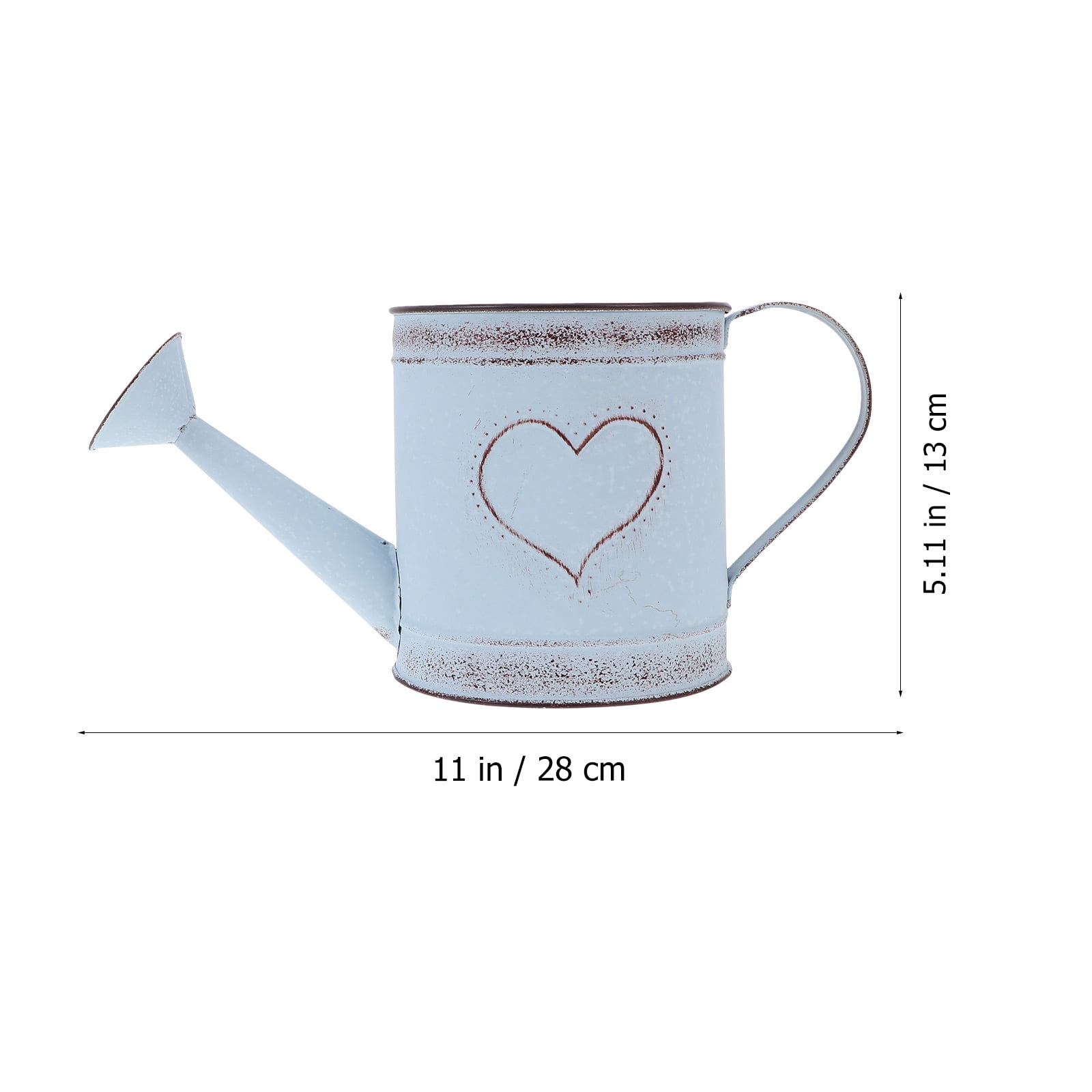 WORGEOUS 3pcs Rustic Watering Can Galvanized Water Can Pot Metal Gardening Watering Bucket for House Plants Succulents Flowers