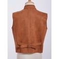 thumbnail image 3 of Ocealan Kids Boys Sleeveless Medieval Waistcoat Double Breasted Pirates Vest Dresscoat Brown 14, 3 of 7
