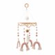 thumbnail image 5 of Móvil para cuna de bebé, móvil de madera con sonajero para recién nacidos, juguete colgante con campana para la cama, arcoíris rosa, 5 of 9