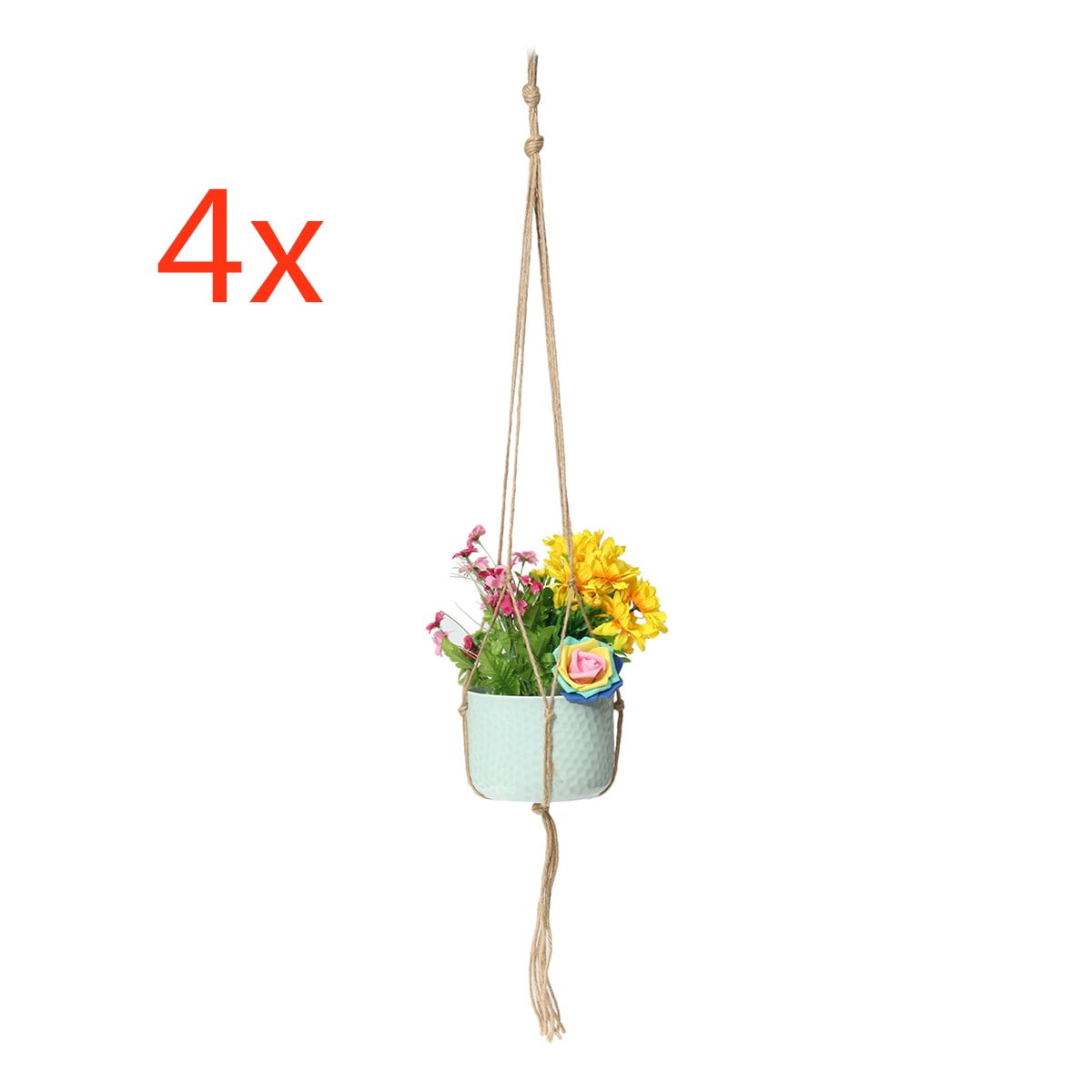 Pot Holder Macrame Plant Hanger Hanging Planter Basket Jute Rope Garden Home