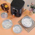 thumbnail image 3 of 50pcs Tin Foil Trays Heat-resistant Oil-proof Silver Color Heavy Duty Disposable Aluminum Foil Pie Pans Kitchen Supplies Xixi, 3 of 5