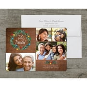 Feliz Poms - Deluxe 5x7 Personalized Holiday Feliz Navidad Card