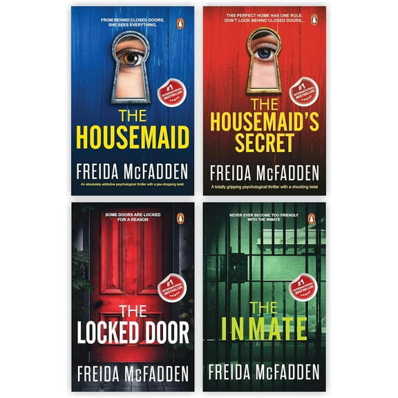 Freida McFadden 4 Books Collection set: The Housemaid, The Housemaid's Secret, The Locked Door & The Inmate