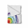 thumbnail image 2 of Love Soft Flannel Fleece Blanket, Love Themed Nested Rainbow Heart with a Simplistic Style Vibrant Colored Work of Art, Cozy Plush for Indoor and Outdoor Use, 50" x 70", Multicolor, by Ambesonne, 2 of 6