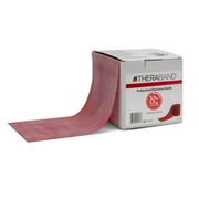 THERABAND Resistance Band, Red, Medium, 50-Yard Roll, Elastic Band for Strength Training, Stretching, Yoga, Pilates, Physical Therapy, Portable & Cut-to-Length, Color-Coded Levels
