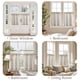 thumbnail image 4 of Cortinas Jinchan de Lino a Rayas 61x61cm Paneles en Estilo Cortina de Capa Taupe, 4 of 9